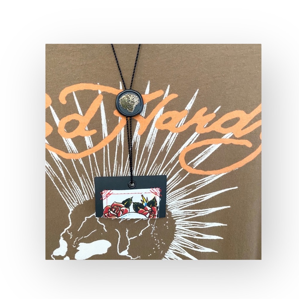 new Ed Hardy ☻︎ Punks Not Dead ☻︎ Barefoot Tee T Shirt Dress ☻︎ Tattoo Crystals - Picture 6 of 16